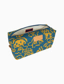 Pochette bauletto unisex fantasia fiori anans e angurie azzurro - Gallo 1927 - Official Online Shop
