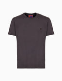 T-shirt girocollo unisex cotone tinto capo tinta unita marrone - Gallo 1927 - Official Online Shop