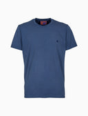 T-shirt girocollo unisex cotone tinto capo tinta unita blu - Gallo 1927 - Official Online Shop