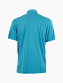 Polo uomo cotone tinto capo tinta unita timbro tondo gallo azzurro - Gallo 1927 - Official Online Shop