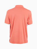 Polo uomo cotone tinto capo tinta unita timbro tondo gallo rosa - Gallo 1927 - Official Online Shop