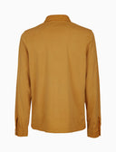 Polo uomo camicia cotone tinto capo tinta unita timbro tondo gallo giallo - Gallo 1927 - Official Online Shop