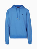 Felpa chiusa unisex cotone tinto capo con cappuccio tinta unita azzurro - Gallo 1927 - Official Online Shop