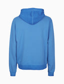 Felpa chiusa unisex cotone tinto capo con cappuccio tinta unita azzurro - Gallo 1927 - Official Online Shop