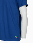 T-shirt girocollo unisex cotone tinta unita con stampa galletto colorato blu - Gallo 1927 - Official Online Shop