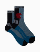 Calze corte unisex spugna tecnica nera fantasia triangolini - Gallo 1927 - Official Online Shop