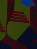 Calze corte unisex spugna tecnica verde fantasia triangolini - Gallo 1927 - Official Online Shop