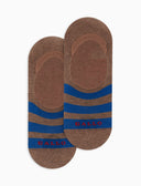 Solette unisex cotone marrone a righe bicolore - Gallo 1927 - Official Online Shop