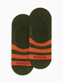 Solette unisex cotone verde a righe bicolore - Gallo 1927 - Official Online Shop
