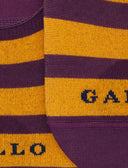 Solette unisex cotone viola a righe bicolore - Gallo 1927 - Official Online Shop