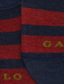 Solette unisex cotone blu a righe bicolore - Gallo 1927 - Official Online Shop