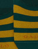 Solette unisex cotone a righe bicolore verde - Gallo 1927 - Official Online Shop