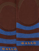 Solette unisex cotone a righe bicolore marrone - Gallo 1927 - Official Online Shop