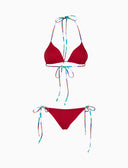 Bikini triangolo donna righe multicolor bianco - Gallo 1927 - Official Online Shop
