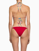 Bikini triangolo donna righe multicolor bianco - Gallo 1927 - Official Online Shop
