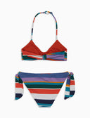 Bikini brassiere bambina a righe multicolor bianco - Gallo 1927 - Official Online Shop