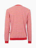 Pull uomo girocollo cotone a righe a due colori rosa - Gallo 1927 - Official Online Shop