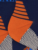 Calze cortissime unisex spugna tecnica blu fantasia chevron - Gallo 1927 - Official Online Shop