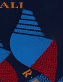 Calze cortissime unisex spugna tecnica tinta unita chevron blu - Gallo 1927 - Official Online Shop