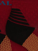 Calze cortissime unisex spugna tecnica bordò fantasia chevron - Gallo 1927 - Official Online Shop