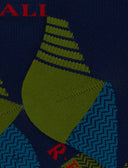 Calze cortissime unisex spugna tecnica tinta unita chevron blu - Gallo 1927 - Official Online Shop