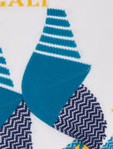 Calze cortissime unisex spugna tecnica bianco fantasia chevron - Gallo 1927 - Official Online Shop
