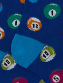 Calze lunghe uomo cotone blu fantasia palle da biliardo - Gallo 1927 - Official Online Shop