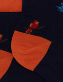 Calze cortissime donna cotone blu fantasia picchio - Gallo 1927 - Official Online Shop