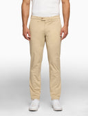 Pantalone lungo uomo in cotone beige tinta unita - Gallo 1927 - Official Online Shop