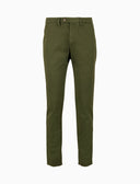 Pantalone lungo uomo in cotone verde tinta unita - Gallo 1927 - Official Online Shop
