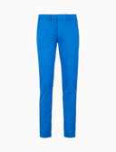 Pantalone lungo uomo in cotone azzurro tinta unita - Gallo 1927 - Official Online Shop