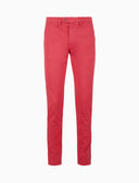 Pantalone lungo uomo in cotone rosso tinta unita - Gallo 1927 - Official Online Shop