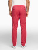 Pantalone lungo uomo in cotone rosso tinta unita - Gallo 1927 - Official Online Shop