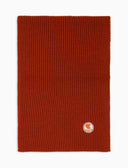 Sciarpa unisex arancio a coste tinta unita - Gallo 1927 - Official Online Shop