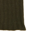 Guanto lungo senza dita donna verde a coste tinta unita - Gallo 1927 - Official Online Shop