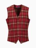 Gilet uomo cotone bordò fantasia tartan - Gallo 1927 - Official Online Shop