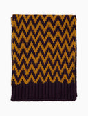 Sciarpa unisex lana viola fantasia chevron - Gallo 1927 - Official Online Shop
