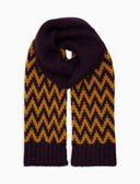 Sciarpa unisex lana viola fantasia chevron - Gallo 1927 - Official Online Shop