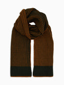 Sciarpa unisex lana, viscosa e cashmere verde costa vanisé - Gallo 1927 - Official Online Shop