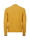 Pull girocollo uomo lana giallo tinta unita - Gallo 1927 - Official Online Shop