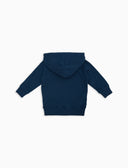 Felpa chiusa con cappuccio bambino cotone blu tinto capo - Gallo 1927 - Official Online Shop