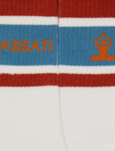 Calze corte unisex spugna di cotone bianco slogan rilassati - Gallo 1927 - Official Online Shop