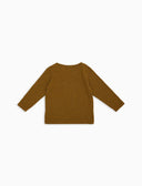 T-shirt maniche lunghe bambino cotone giallo tinto capo e taschino pile multicolor - Gallo 1927 - Official Online Shop