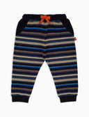 Pantalone lungo bambino pile blu righe multicolor - Gallo 1927 - Official Online Shop