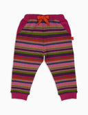 Pantalone lungo bambino pile viola righe multicolor - Gallo 1927 - Official Online Shop