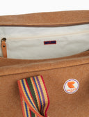 Borsone weekend unisex in canvas di cotone tinta unita beige - Gallo 1927 - Official Online Shop