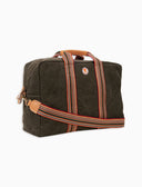 Borsone weekend unisex in canvas di cotone tinta unita verde - Gallo 1927 - Official Online Shop
