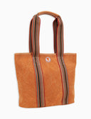 Borsa shopping grande donna in canvas di cotone tinta unita arancio - Gallo 1927 - Official Online Shop