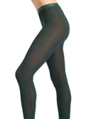 Collant donna cotone verde vanisé - Gallo 1927 - Official Online Shop