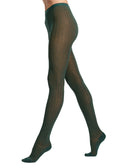 Women's warm cotton tights, green Vanisé
